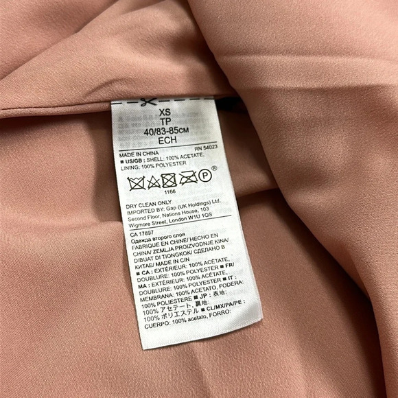 Banana Republic Heritage Collection Side Ruffle Slip Dress Womens Size XS NWT - Picture 9 of 11